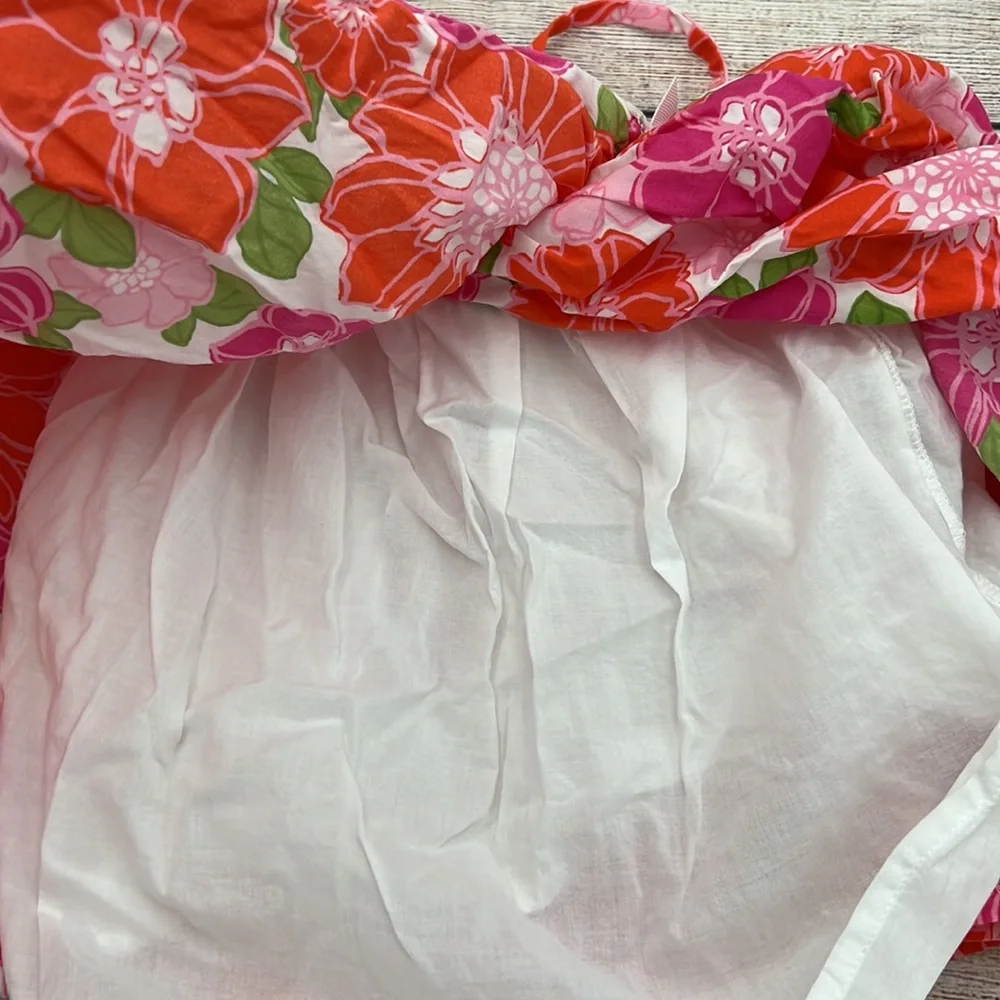 Gymboree Floral Wrap Dress with Undershorts Girls Size 12 to 18 Months - Picture 6 of 6